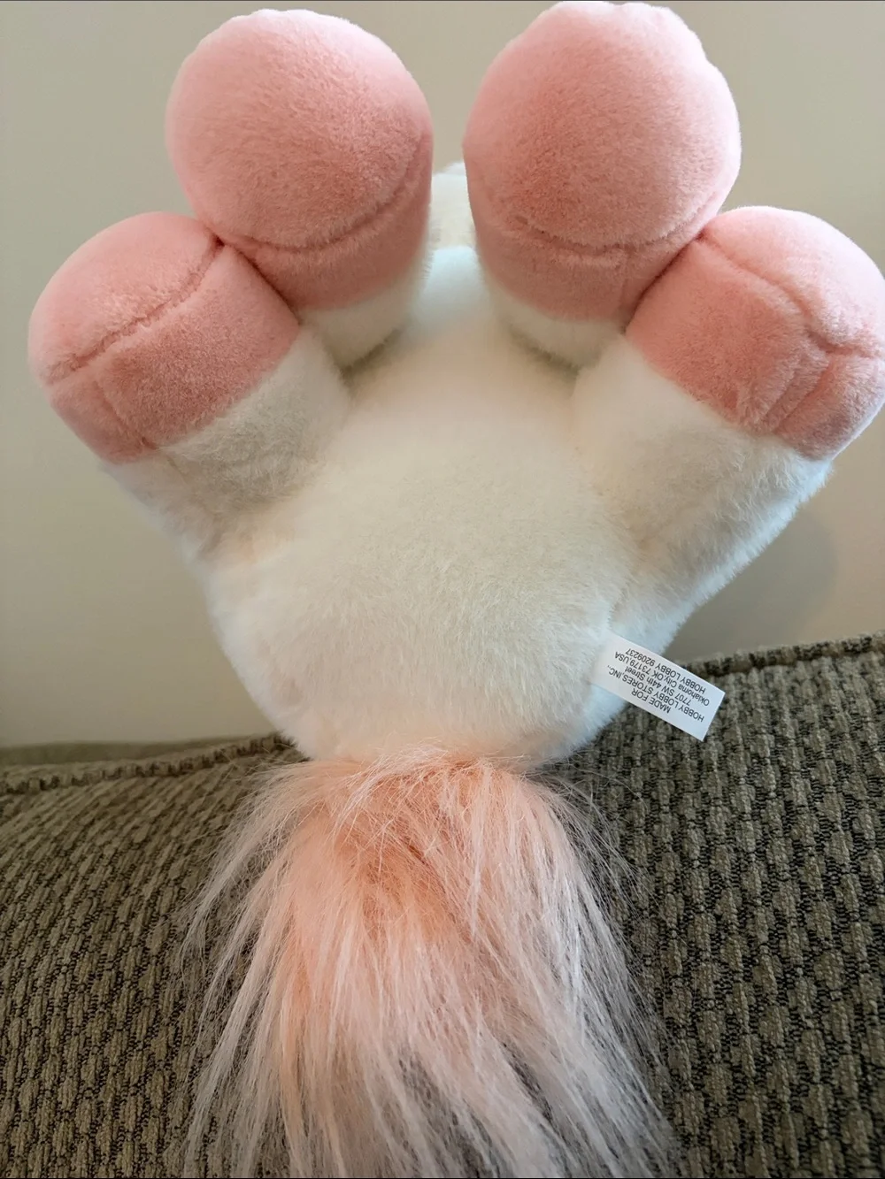Plush White & Pink Unicorn/Pegasus Stuffed Animal